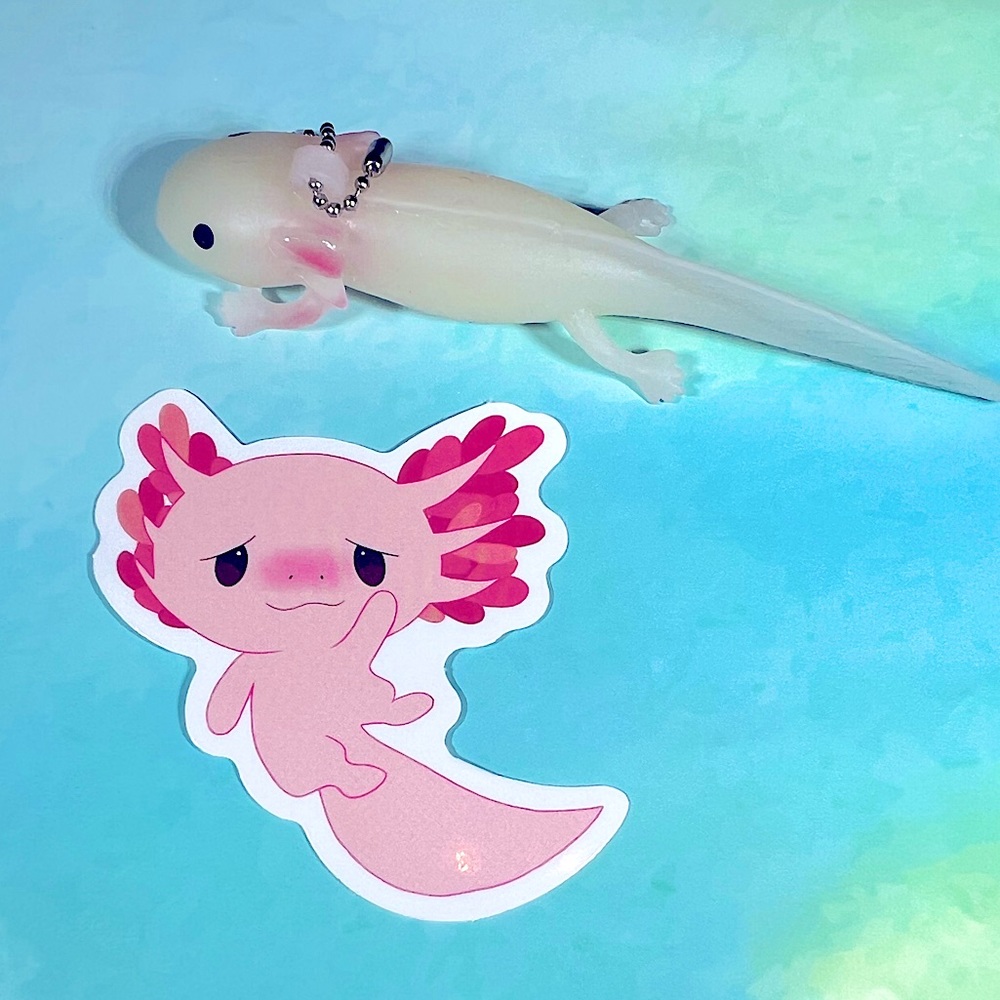 PigsAlotl Axolotl Crazy Trending WaterProof Single Decor Accent Sticker